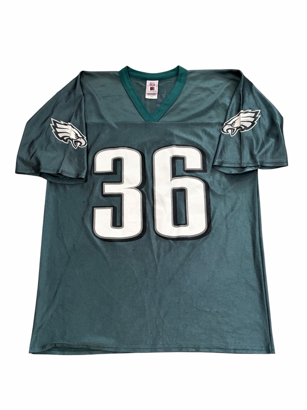VTG Philadelphia Eagles Brian Westbrook Football Jersey Mens Large #36 Green